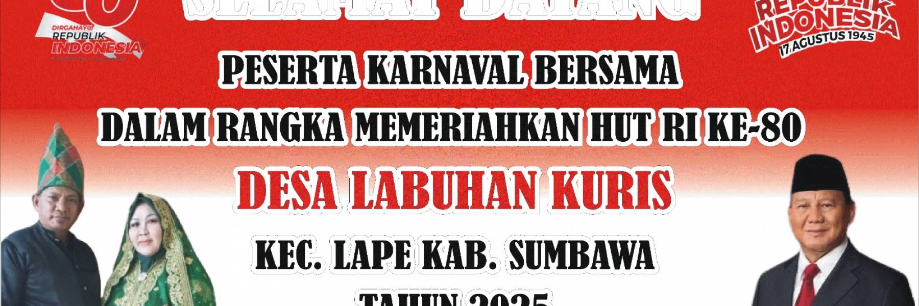 Menyambut Hut RI 80 di Desa Labuhan Kuris